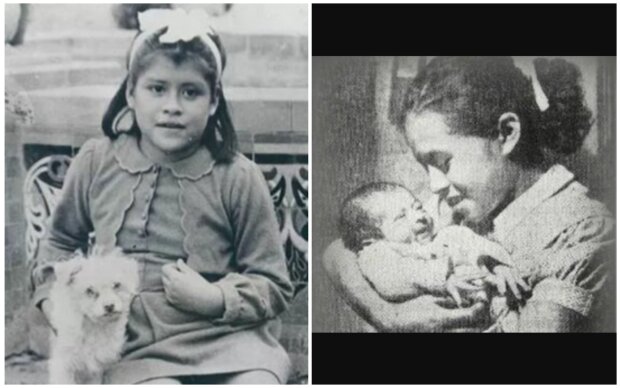 Lina Medina und ihr Kind. Quelle: Screenshot Youtube