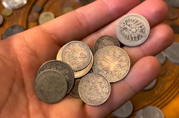 Wertvolle Münzen. Quelle: Screenshot Youtube