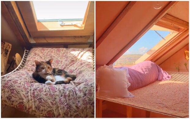 Frau verwandelte einen staubigen Dachboden in ein Traumzimmer. Quelle: Screenshot Youtube