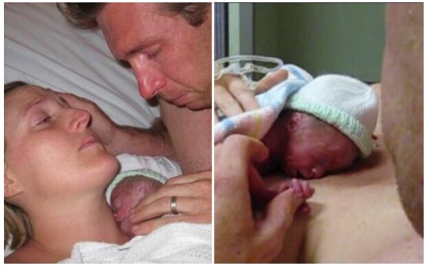 Kate, David und ihr neugeborener Sohn. Quelle: Screenshot Youtube
