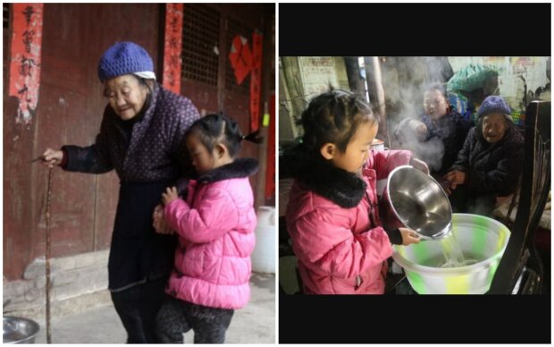 5-jähriges Mädchen kümmert sich um ihre Großmutter und Urgroßmutter. Quelle: Screenshot Youtube